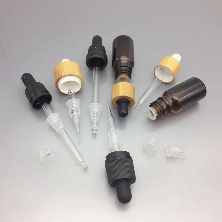 Luxury Skincare Cosmetic Packaging Essential Oil Serum Dark UV Violet Glass Bottle with Black Tamper Evident Droppper