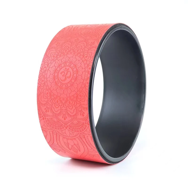 Yoga Wheel Pilates with Buddha Lotus Professional PU Yoga Circles Gym Workout Back Training Tool For Bodybuilding Fitness