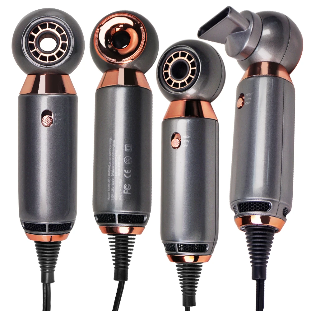 Home Travel Professional Salon Blow Dryer Fast Drying 800W Leafless Hair Dryer