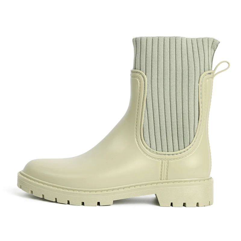 Wholesale Ladies Garden Ankle Wellington pvc gumboots  Chelsea Boots Woman Short Rain Boots