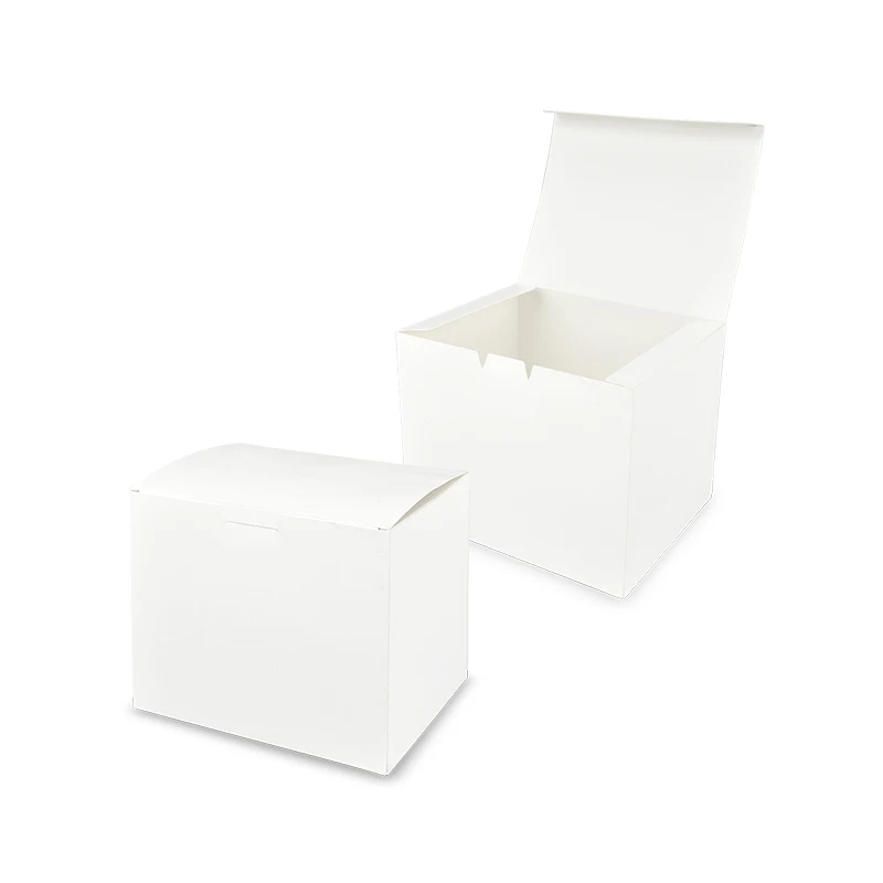 Белая бумажная коробка для курицы и суши