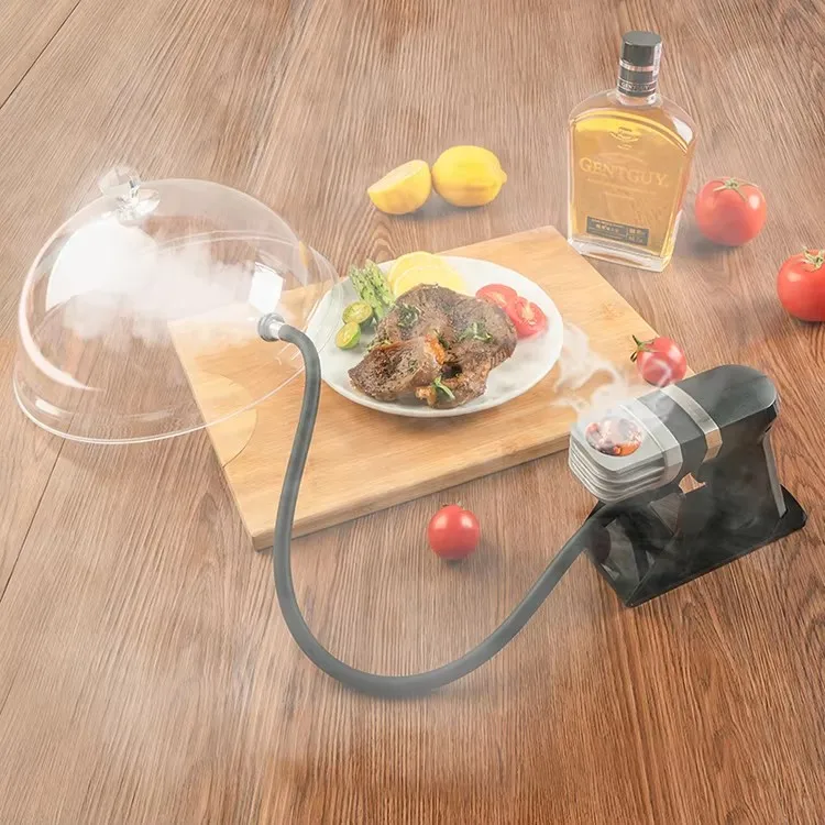 Battery Charging Smoke Gun Bubble Gun For Cocktail Drinks Whiskey Handheld Smoked with Smoking Wood Chips