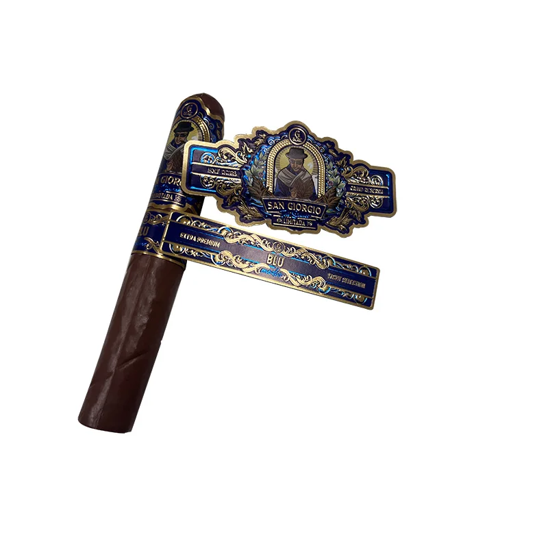 Custom Industrial Cigar Label Bands with Color Printing Custom Design Laminate Finish for Crafts Chocolate Gifting