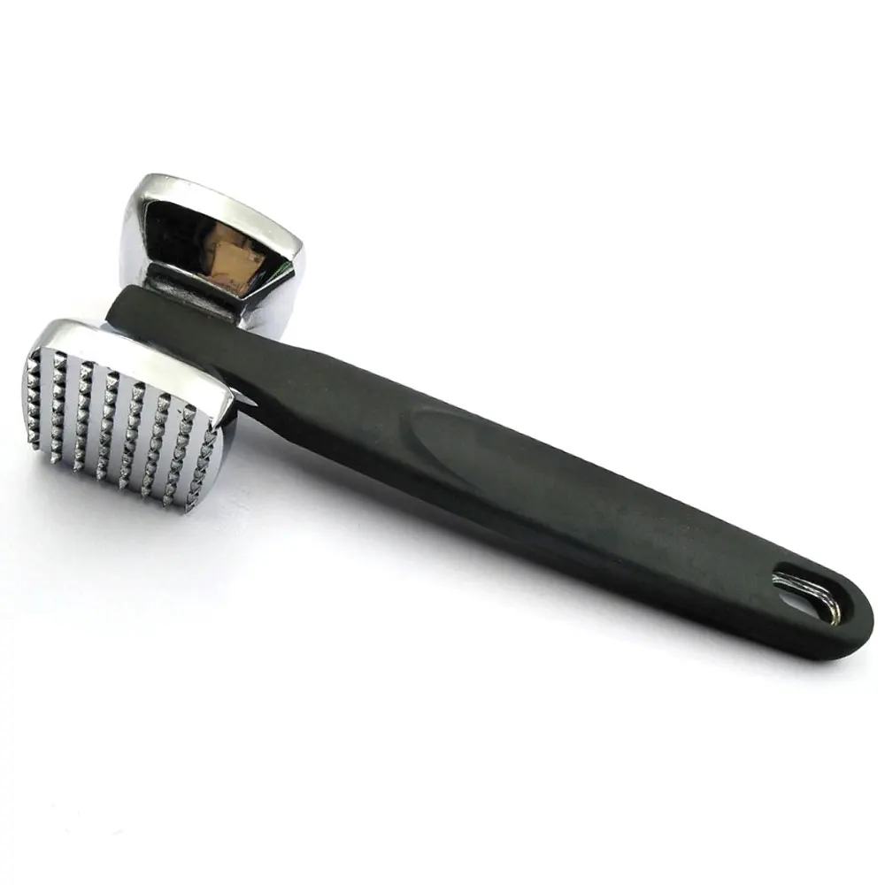 Latest tenderizer meat tender stainless steel meat hammer with plastic handle for kitchen