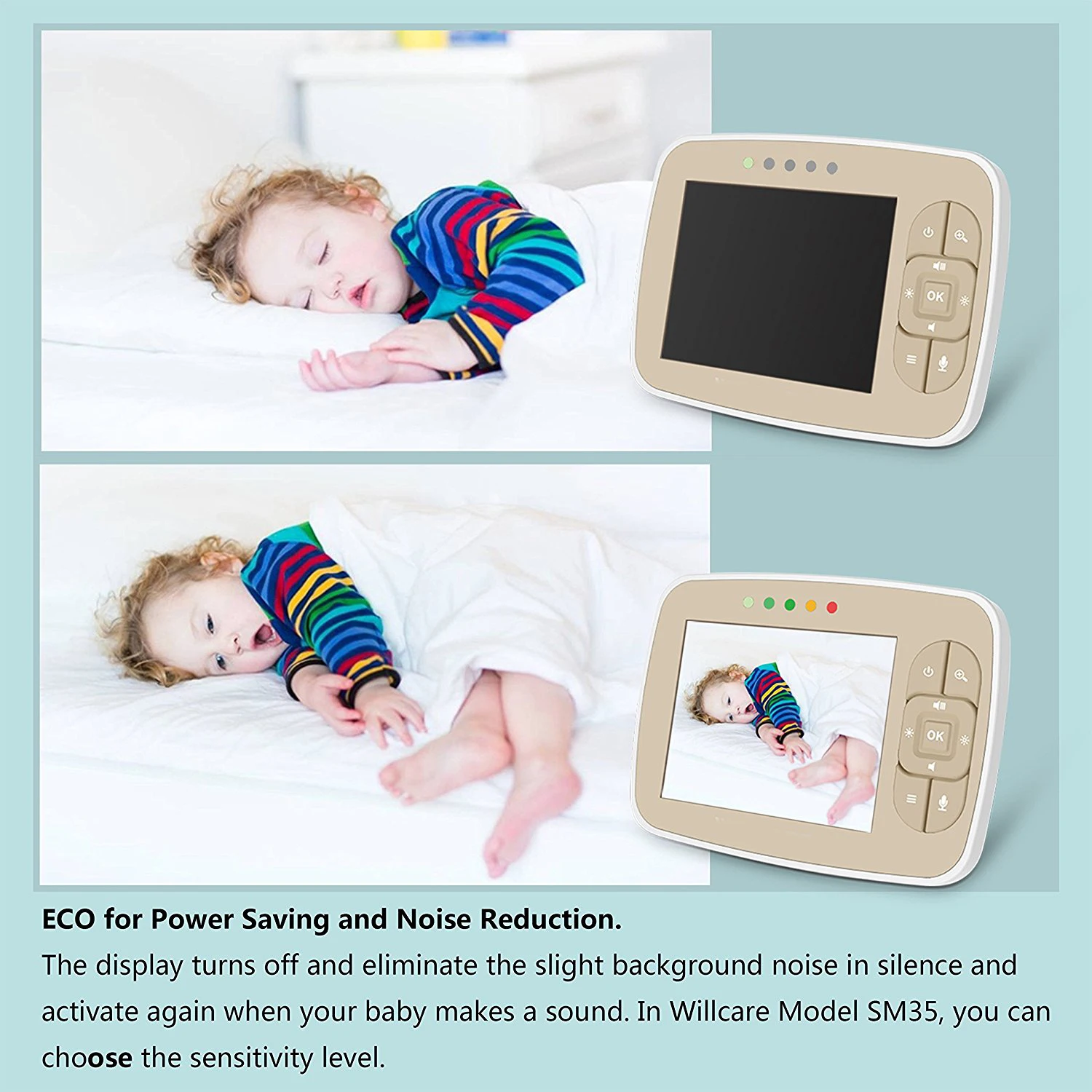 
3.5 inch baby electronic monitor, wireless baby camera, baby protect monitor 