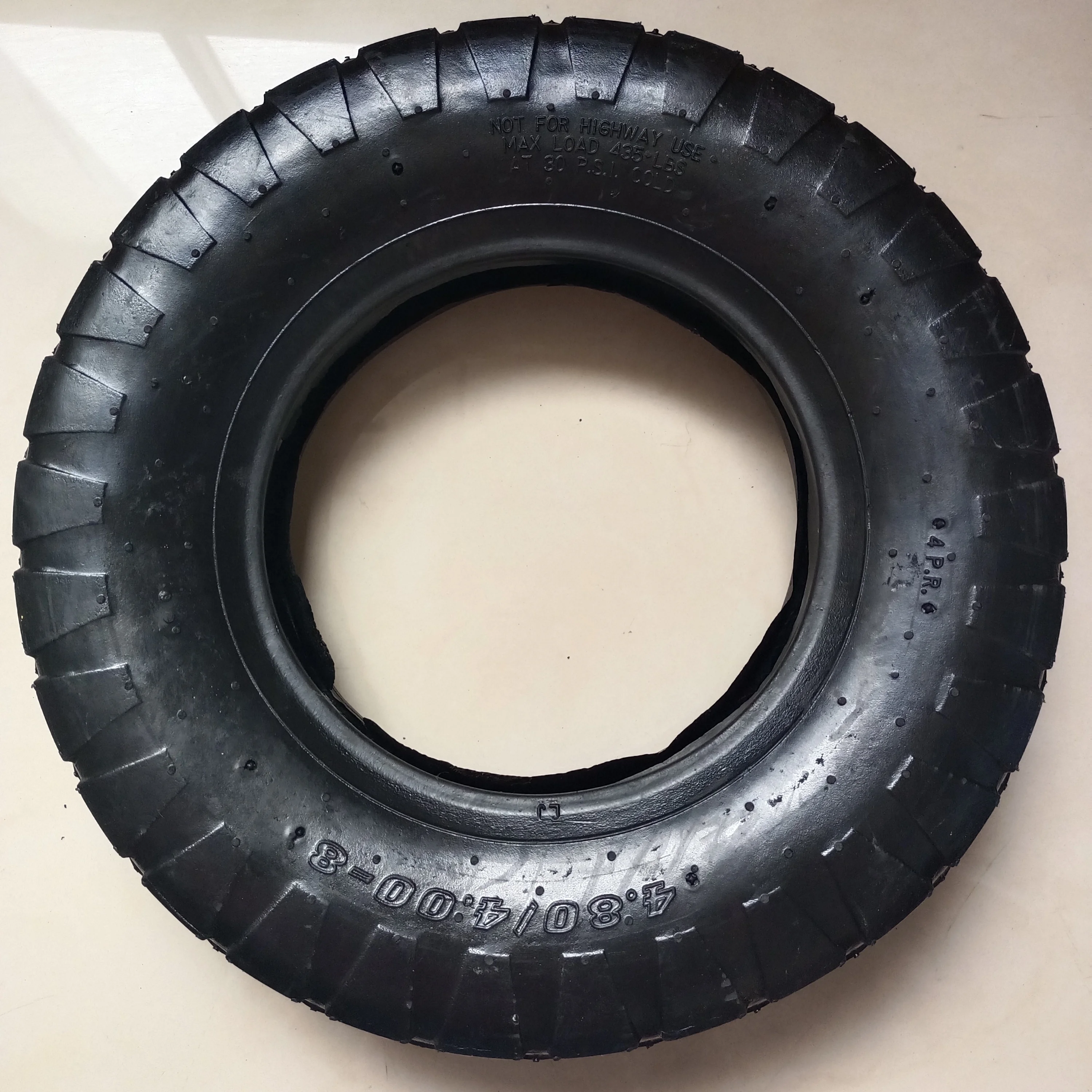 4.00-8 black inflatable wheel barrow  rubber tire