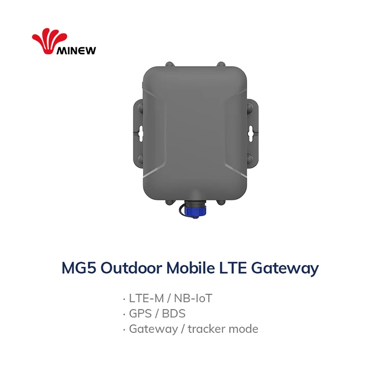 Outdoor Waterproof Ble Gateway Wireless Smart Industrial  LTE-M Nb-IoT Gateway for GPS Tracking