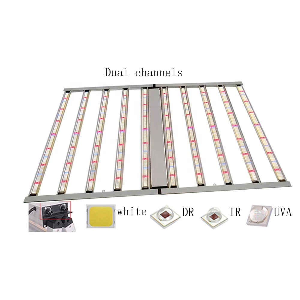 Dual channel spydr commercial led grow lights full spectrum Samsung Grow Light Led Indoor Plant Dimmable 10bars lights for indo