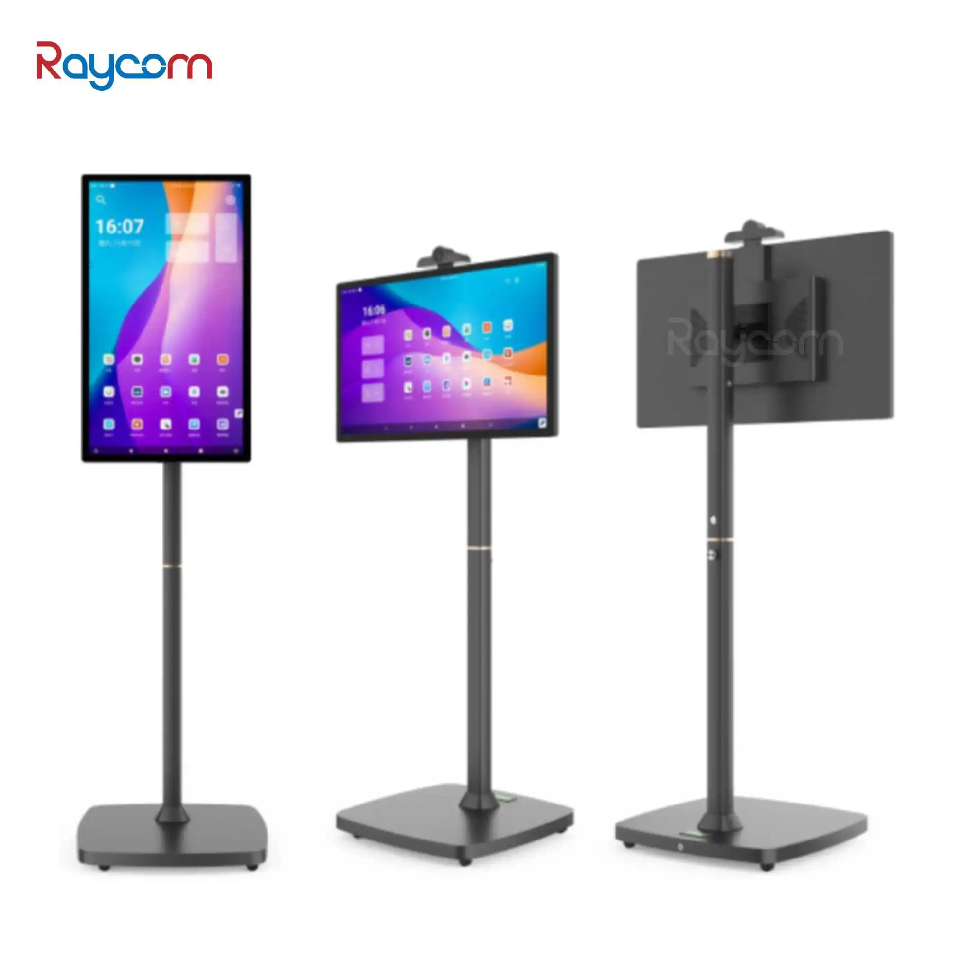 Raycom Portable Rotation 21.5 Inch Tablet TV Advertising Touch Screen Stand TV Clothing Store LCD Display Smart TV