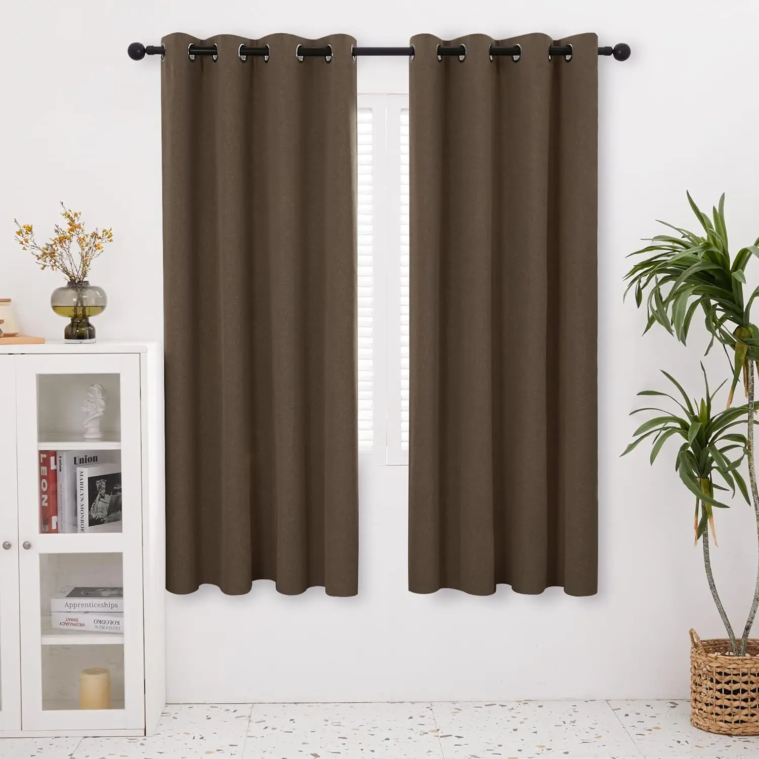JIUANG Textiles 100 Blackout Curtains Window Hotel Curtains Polyester Home Curtains for Living Room