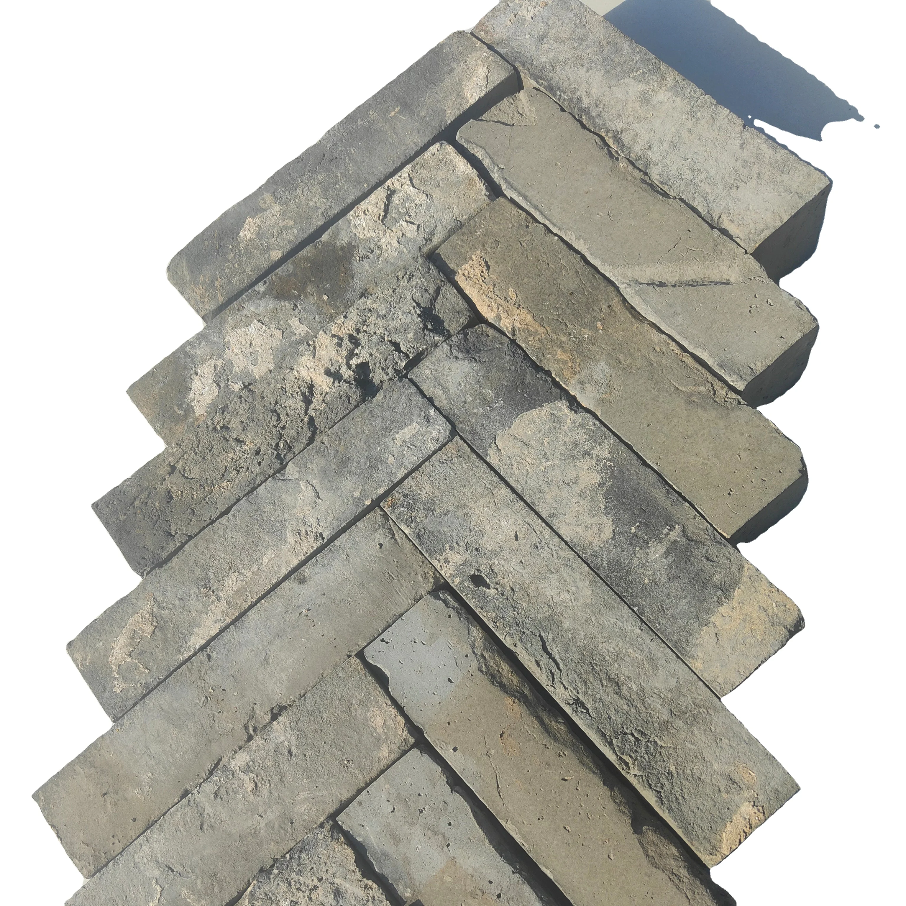 Античный длинный кирпич в форме полосы, глиняный кирпич