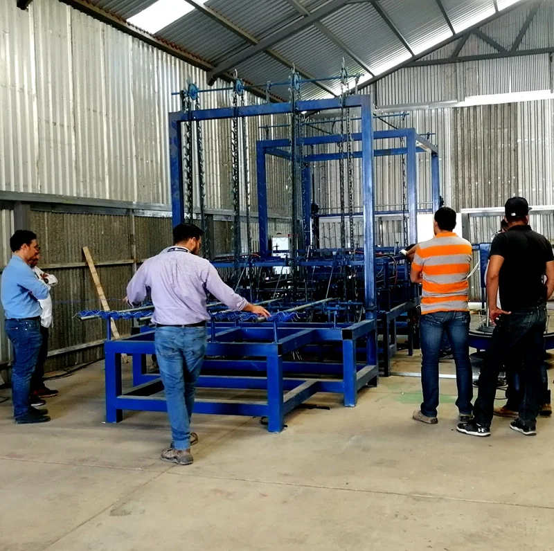 zig zag spring wire production line for greenhouse