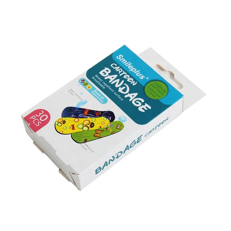 OEM services cartoon printing custom baby band aid  Medical Custom Printed Color Logo Band Aids Design