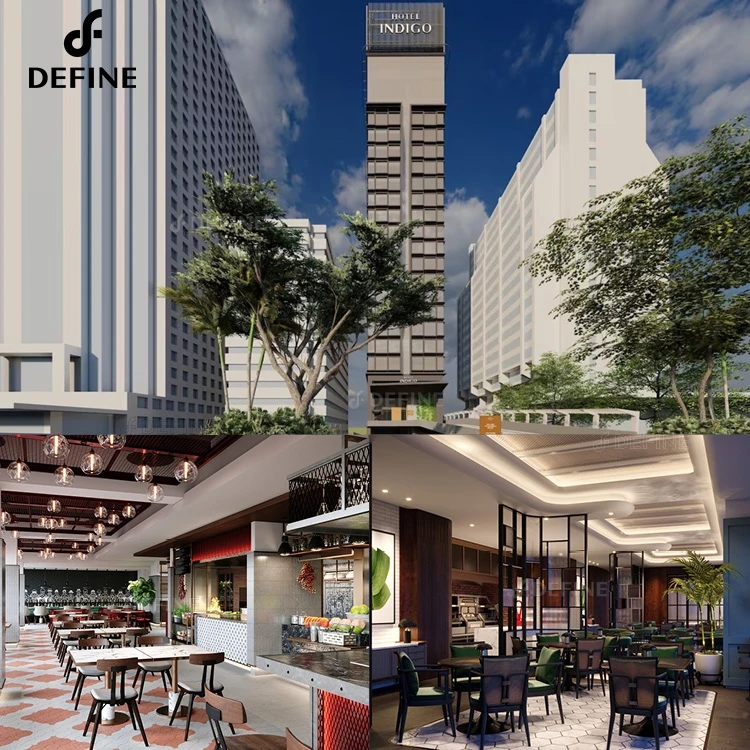 High Quality Hotel Furniture Supplies Commercial  Custom Modern Design Wooden Complete Hotel Room Furniture Set