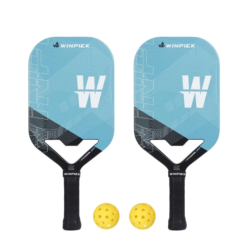 Pickeball набор из 2 с pickleballs T700 углеродного волокна USAPA стандартное весло для маринованных шариков OEM