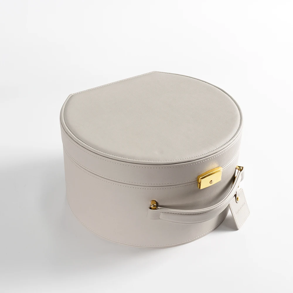 Handmade Decorative Paper Leather Gift Eyelash Cardboard Luxury Baby Cloth Toy Suitcase Gift Storage Packaging Box With Handle