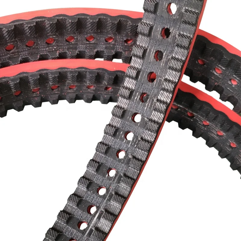 Vacuum Pulling Film rubber  belt Red Rubber Hole Belt