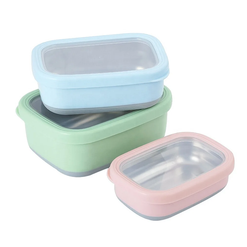 Colorful Printed Stainless Steel Lunch Box Vacuum Insulated Pot  Lunch Keeper Jar Food Containers