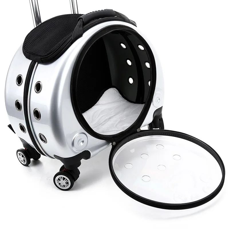 Joypet Wholesale Factory Price Large Space Pet Product Traveling Suitcase Puppy Dog Cat Bags Pet Carrier With Wheels
