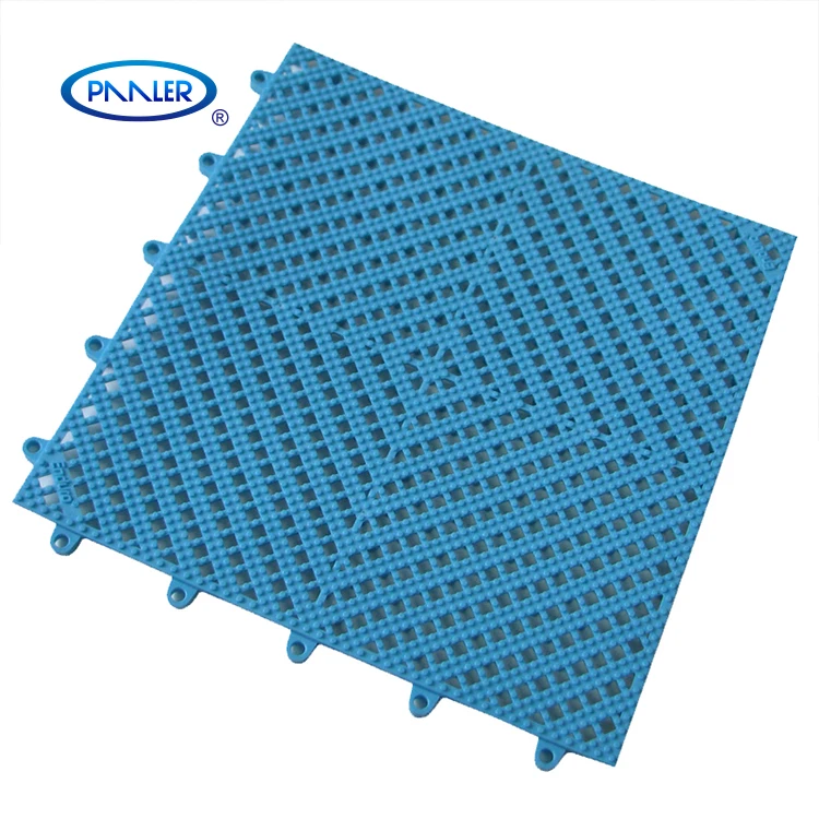 Swimming Pool Car Wash Lavatory Bathroom Non Slip Hydrophobic PVC Interlocking Tile Matting Floor Mat