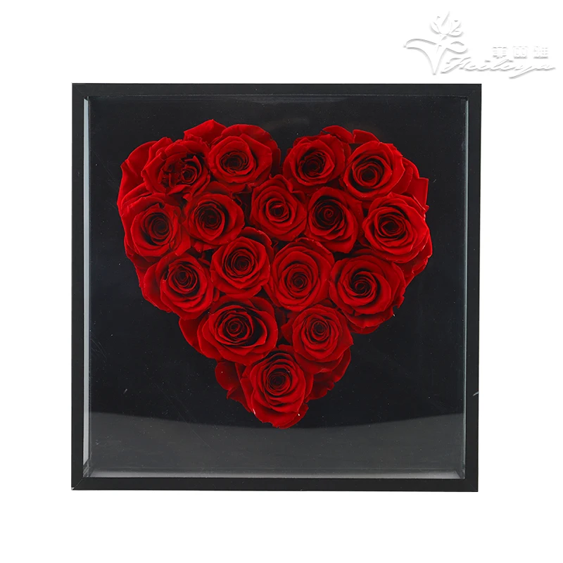 EVERY LOVE Hat Box Rose Bouquet Designer Inspired Box with Real Roses last a year Flower Arrangement for Valentines day gift