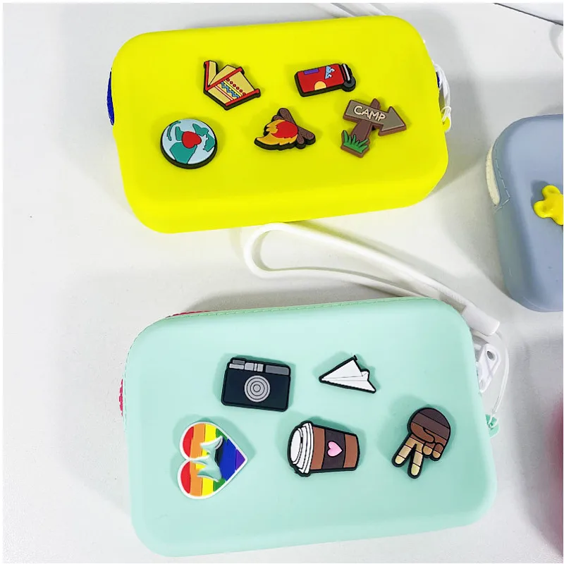Factory direct supply hot sale silicone coin purse cute children one-shoulder its middle bag