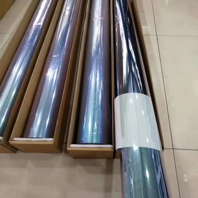 Purple Chameleon Film car glass tinting heat insulation and HD field of view car stickers car chameleon window Films