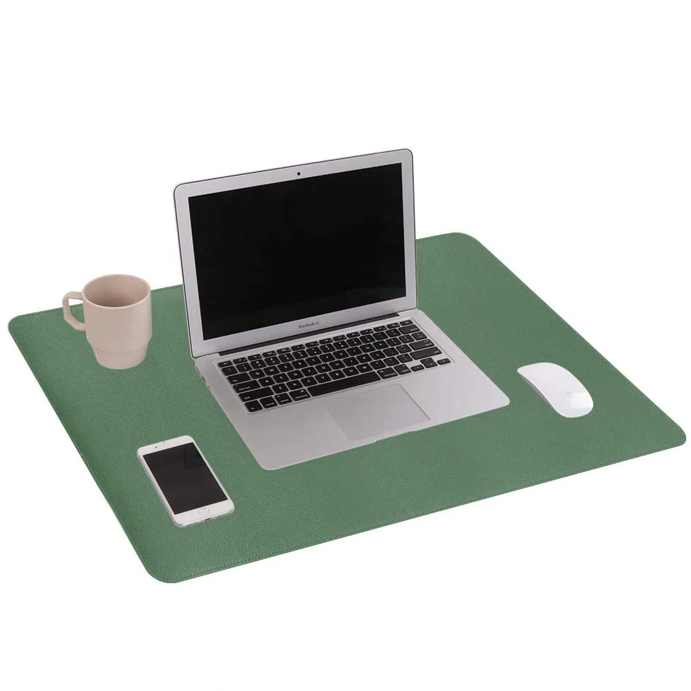 Customized Gaming Pad Portable Writing Mats Double Size Leather Desk Mat