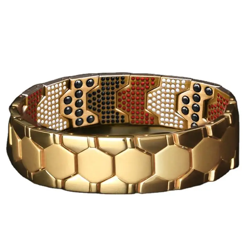 TaoXi 2022 New Pure Magnetic Therapy Bracelet Men Energy Germanium Magnet bio health magnetic bracelet