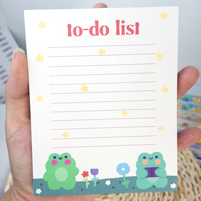 Custom Promotional Aesthetic Magnetic Lovely Memo Pad and Sticky Note for Stationery