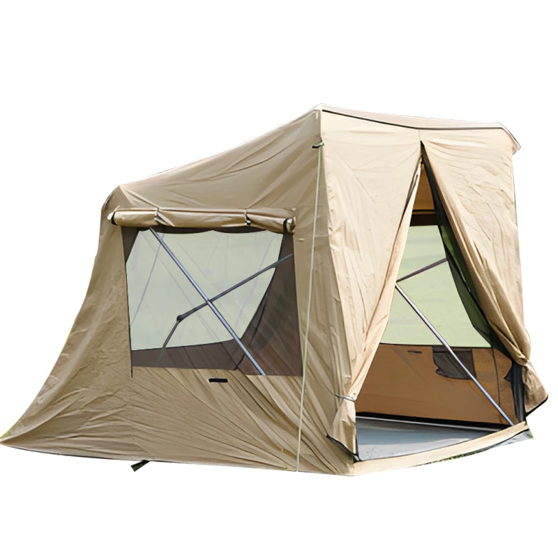 30 Second Pop Up Canvas Tent Quick Set-up Tent for Outdoor Camping