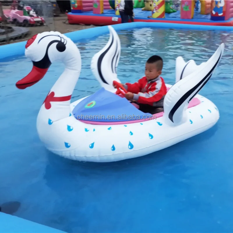 Professional design inflatable electric powered paddle boat adult bumper boat for swimming pool