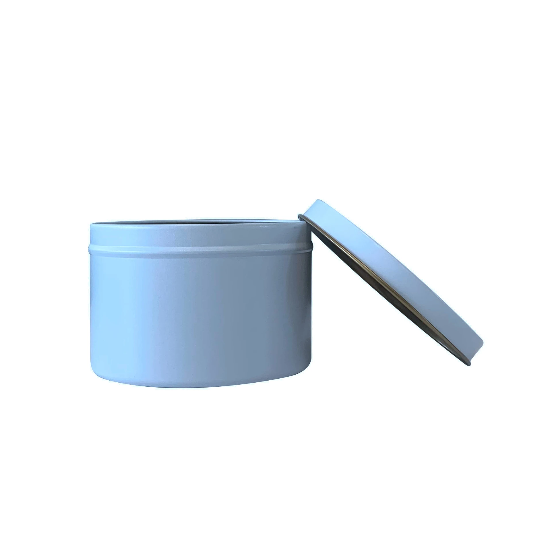 Скользящие верхние белые свечи 1 унция 2 унции 4 унции 6 унций 8 унций оловянный контейнер для свечей