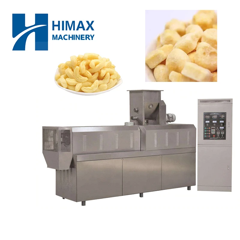 Multi-functional commercial snack food making machines puff corn rice maize grain snack puffed food making extruder machine