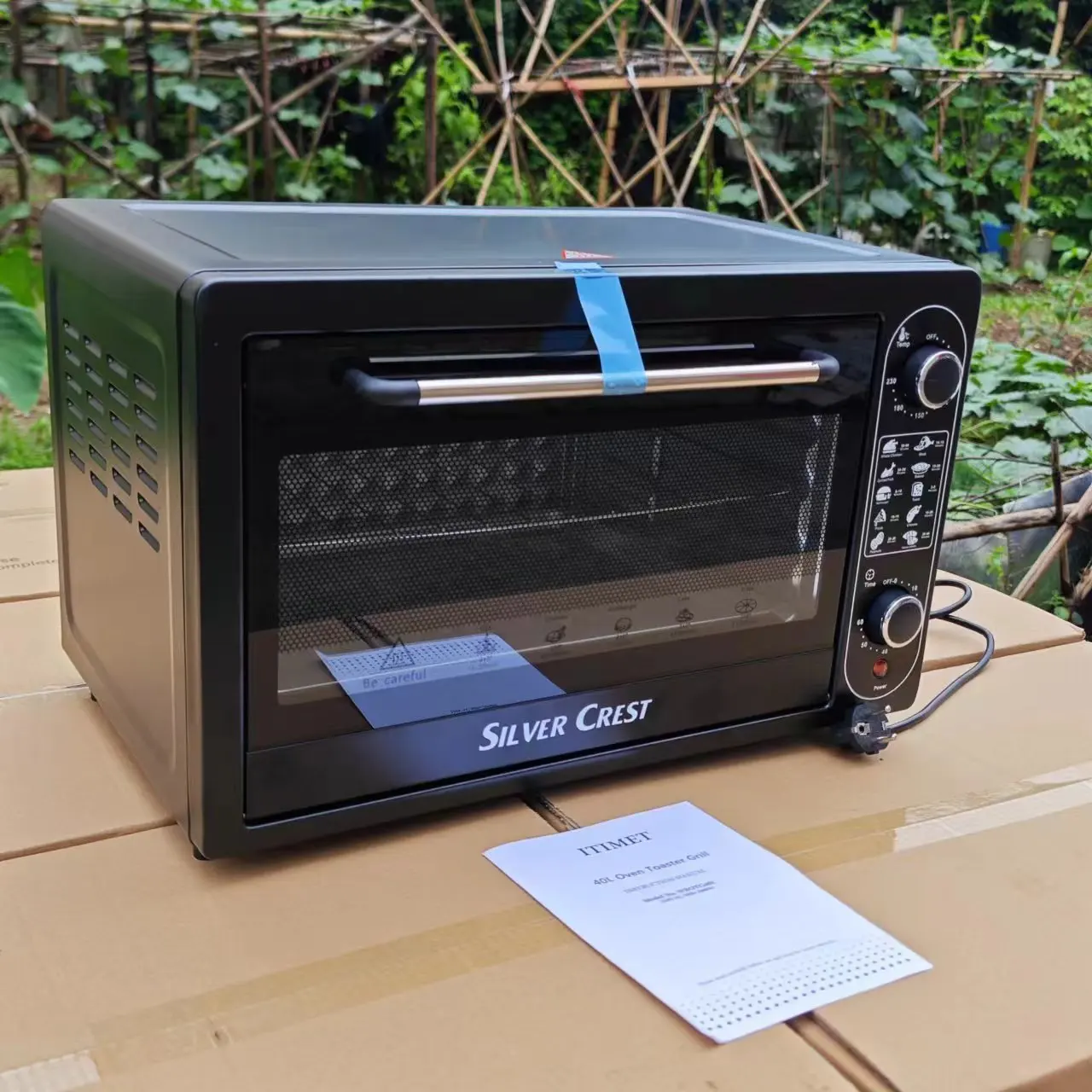 22L multifunctional electric oven for household use, with large capacity and customizable timed baking