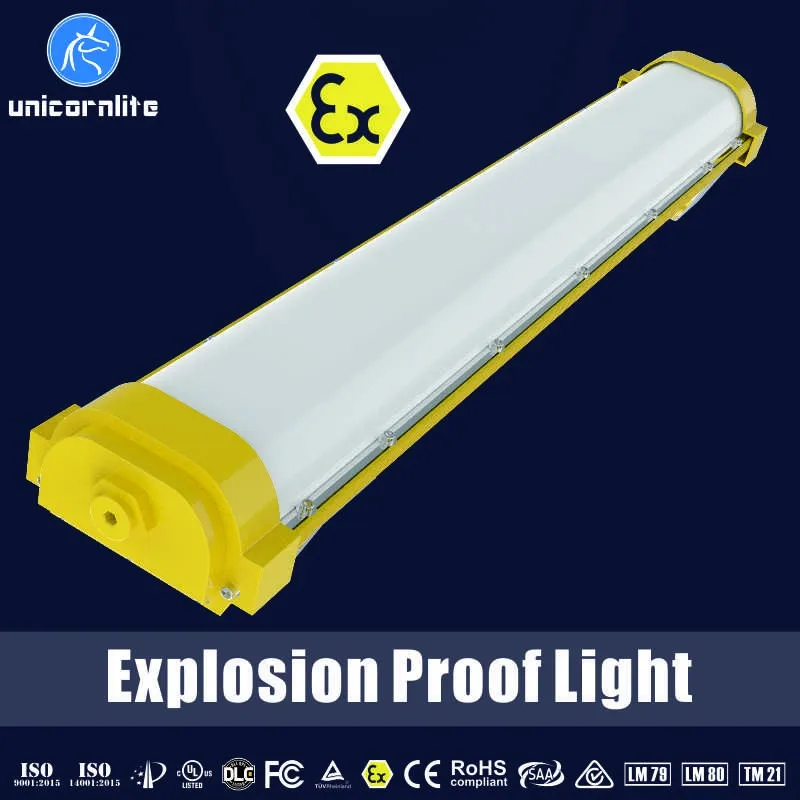 Atex  Explosion Proof Led Light 220-240v Ip65 40w Flameproof Explosion Proof Linkable Lamp