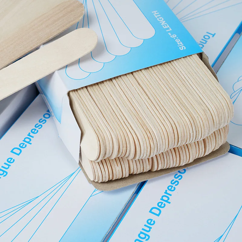 Professional Size Popsicle Hard Salon Depilatory Disposable Tongue depressor Spatula Wooden Wax Stick Hair Removal Applicator