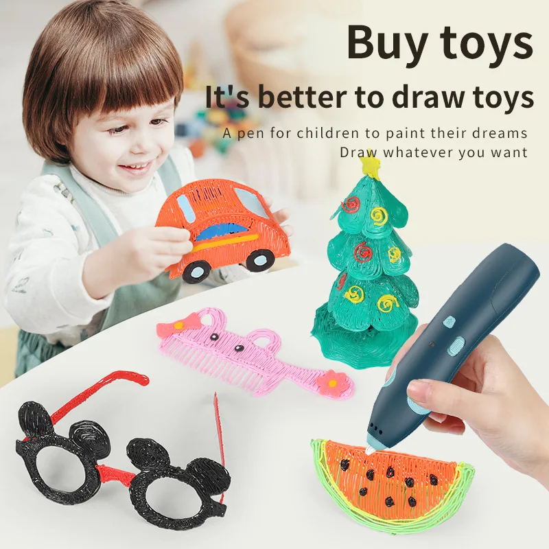 2024 Factory Wholesale 3d Drawing Printer Pen Smart Printing 3d Pen Doodle Portable 3d Prinit Pen For Kids