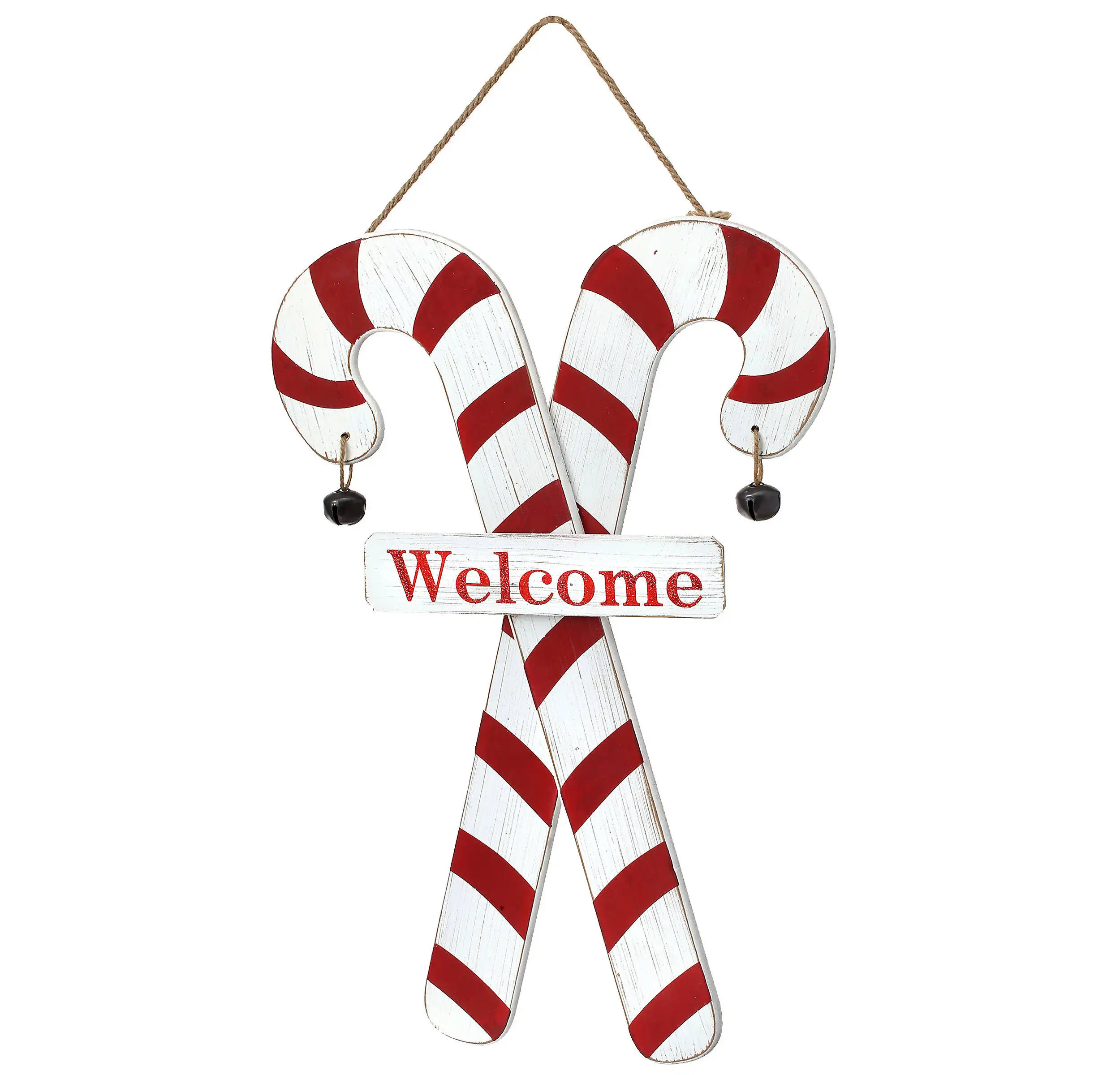 
Christmas Home Decoration Candy Cane Welcome Sign 