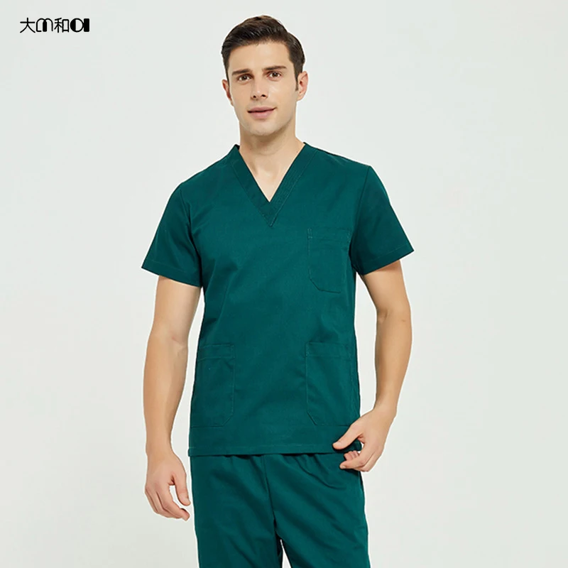 Scrubs Sets For Woman Sexy Pink Scrubs Sets And Jacket Pakistan Enfermera Pink Doctor Jumpsuit Male Nurse Uniforms