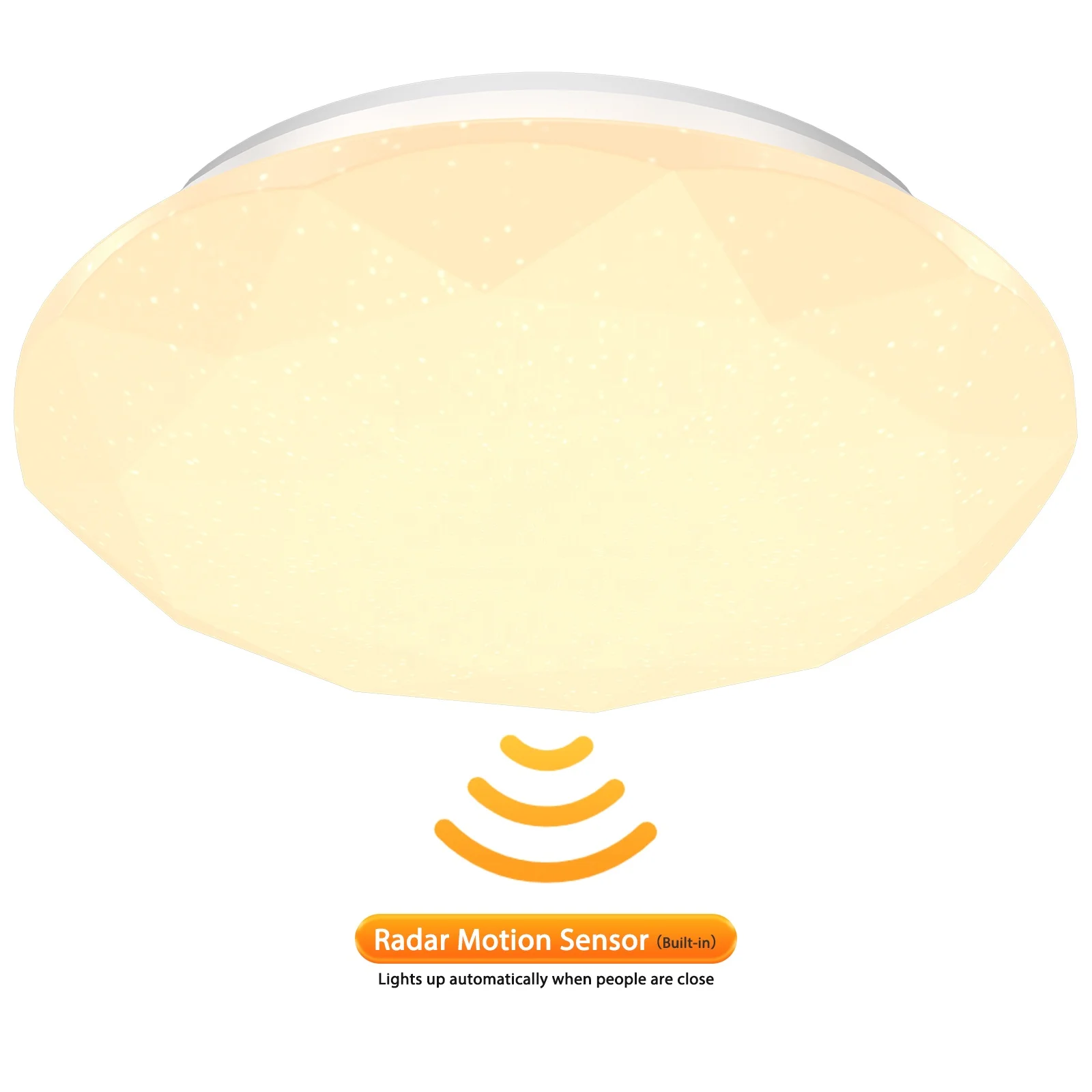 Современный потолочный светодиодный светильник KONSHINE лампа с дистанционным управлением и датчиком движения водонепроницаемость 30 Вт 13 дюймов функция triproof быстрой