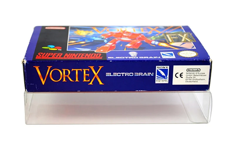 SNES Game Box Protector for N64 Nintendo Cartridge Box Protector Case PET