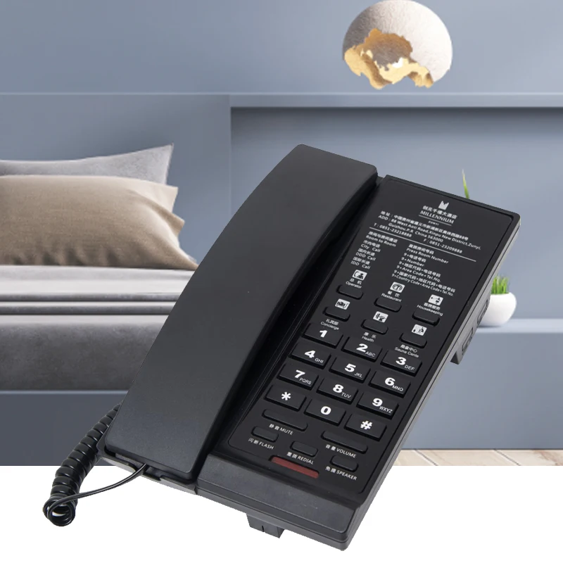Factory Made Voip Room Phones Usb Customizable Analog Phone Hotel Telephone