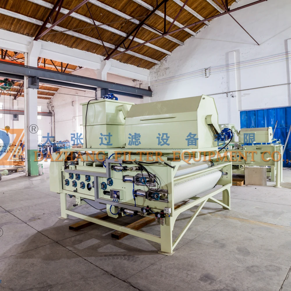 Belt press equipment in waste water treatment plant