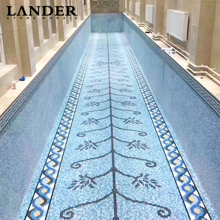 Good quality Glass Mosaic for bathroom swimming pool tiles swimming pool liners