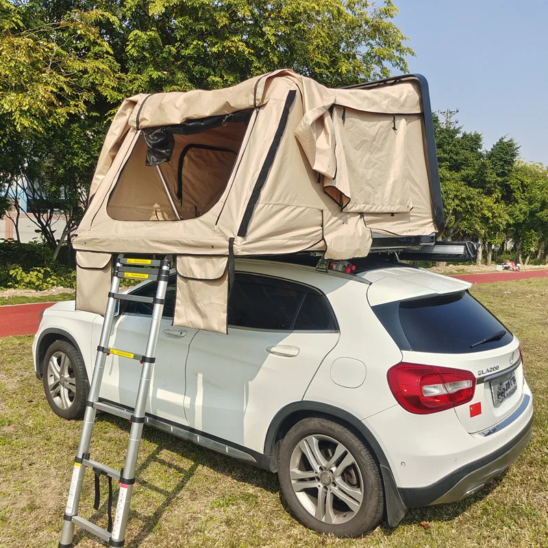 2022 Hot Sale 3 - 4 Person Camping  Rollover ABS Hard shell Car Roof Tents