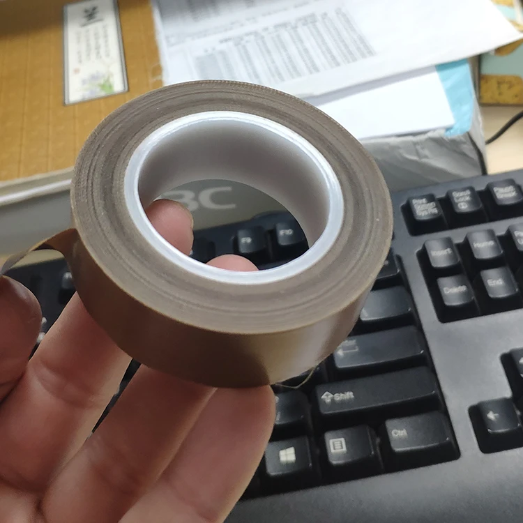 Термостойкая самоклеящаяся изоляционная зона Taflon PTFE пленка с покрытием Стекловолоконная ткань тефлоновая силиконовая лента для