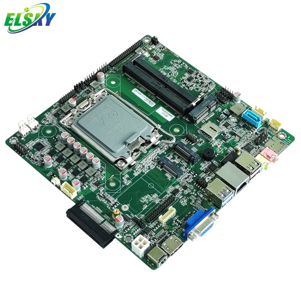 Материнская плата ELSKY QM12PS поддержка Intel Alder Lake 12-го поколения Процессор i3 i5 i7 FCLGA1700 разъем для настольного процессора