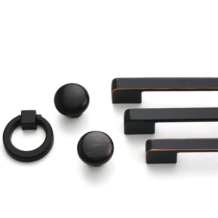 Most popular Zinc Alloy black bar furniture handle and knobs