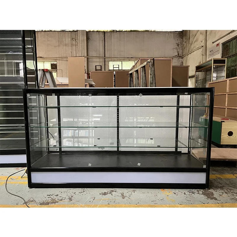 Smoke shop Display Counter 6 Feet Display Cabinets with LED Light Luxury Glass Display Showcase for Jewelry Shop Hot Sales